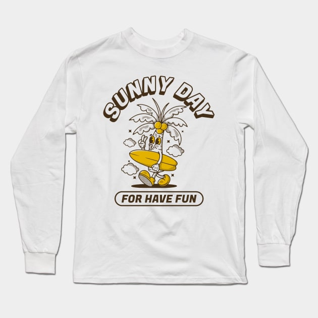 Sunny day for have fun Long Sleeve T-Shirt by adipra std
